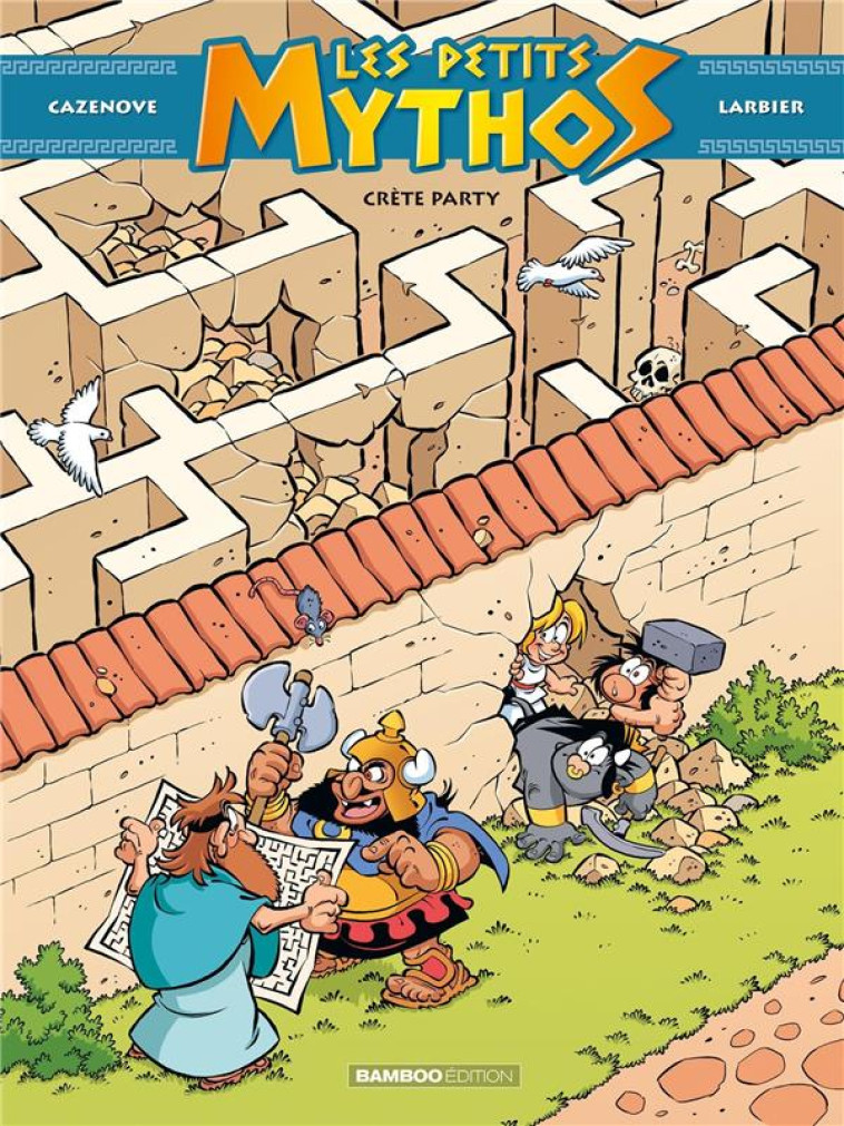 LES PETITS MYTHOS - TOME 11 - CRETE PARTY - LARBIER/CAZENOVE - BAMBOO