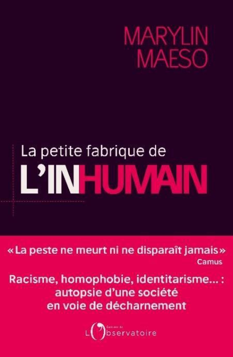 LA PETITE FABRIQUE DE L-INHUMAIN - MAESO MARYLIN - L'OBSERVATOIRE