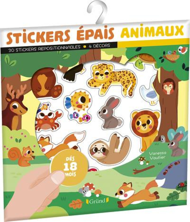 STICKERS EPAIS - ANIMAUX - VAUTIER VANESSA - NC