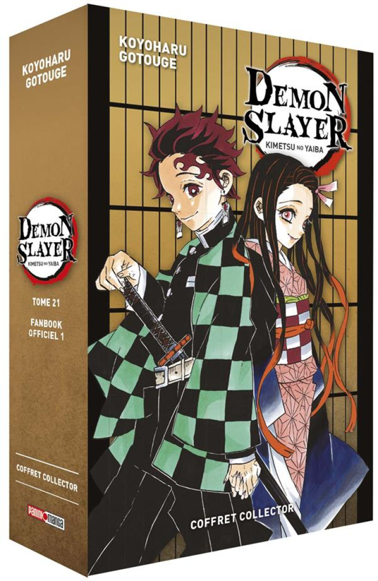 COFFRET DEMON SLAYER T21 + FANBOOK N 01 - GOTOUGE KOYOHARU - PANINI