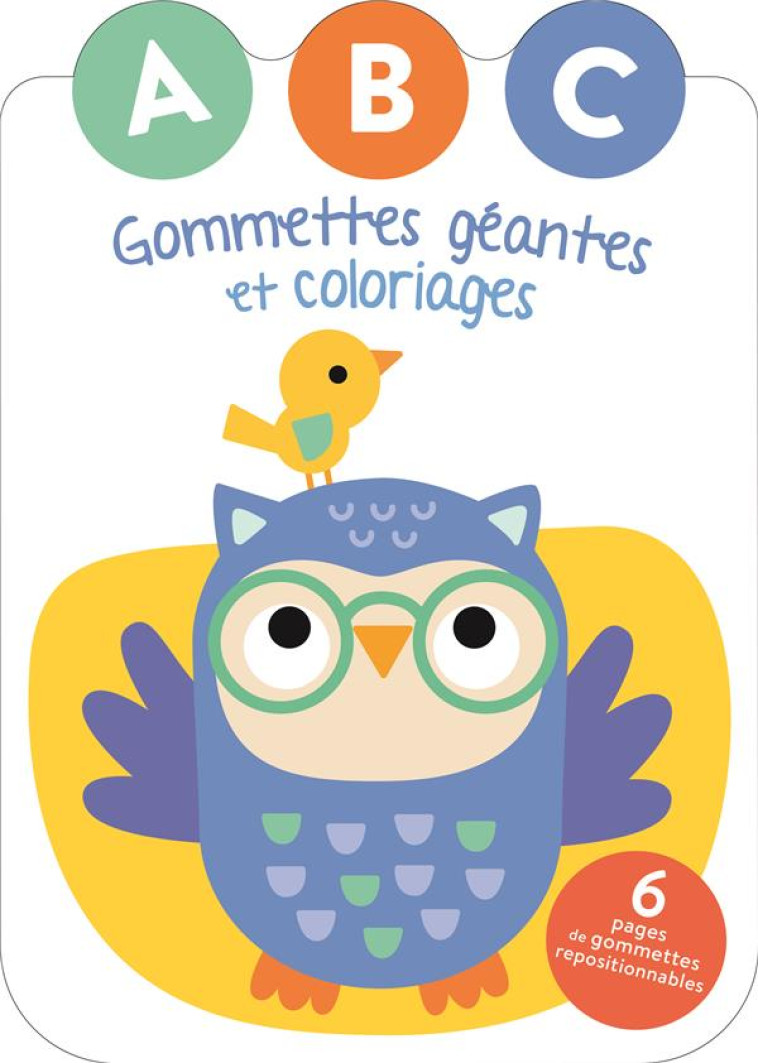 LE HIBOU - GOMMETTES GEANTES ET COLORIAGES - COLLECTIF - NC