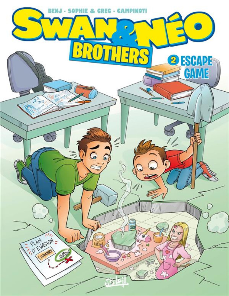 SWAN ET NEO BROTHERS - SWAN ET NEO - BROTHERS  T02 - ESCAPE GAME - BENJ/SOPHIE ET GREG - NC