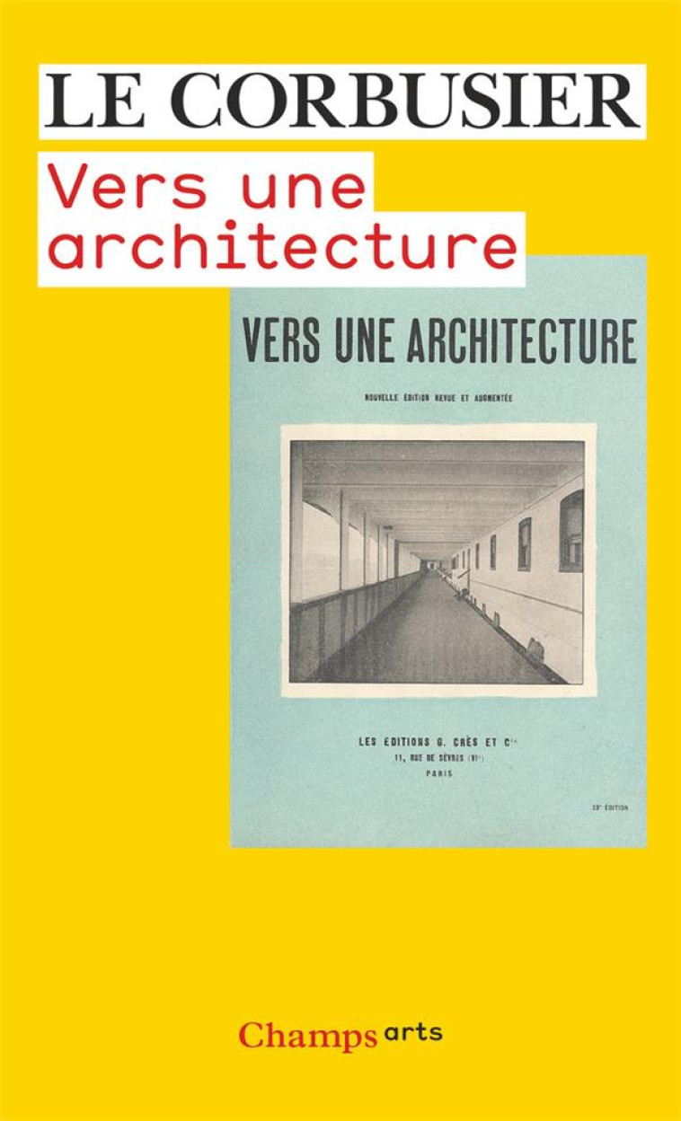 VERS UNE ARCHITECTURE - LE CORBUSIER - FLAMMARION