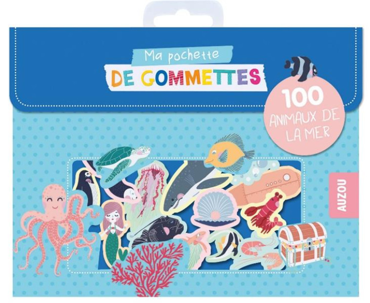 MA POCHETTE DE GOMMETTES - 100 ANIMAUX DE LA MER - ORESKI ANTOANA - NC