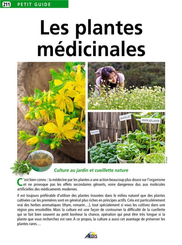 PLANTES MEDICINALES - COLLECTIF - AEDIS