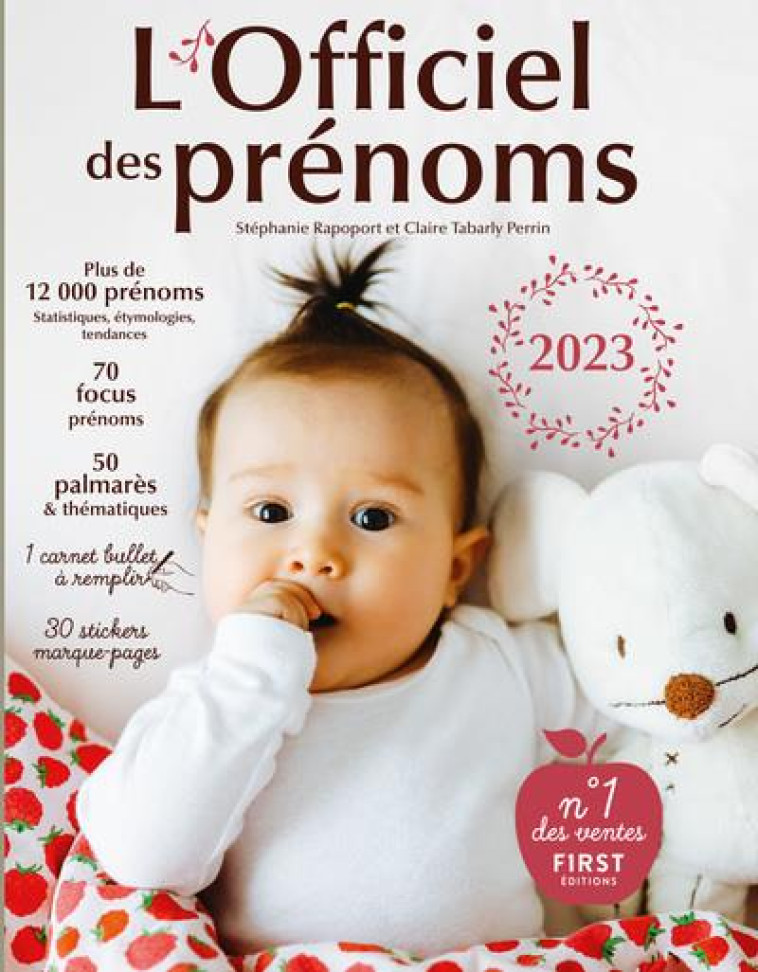 L'OFFICIEL DES PRENOMS 2023 - RAPOPORT/TABARLY - FIRST