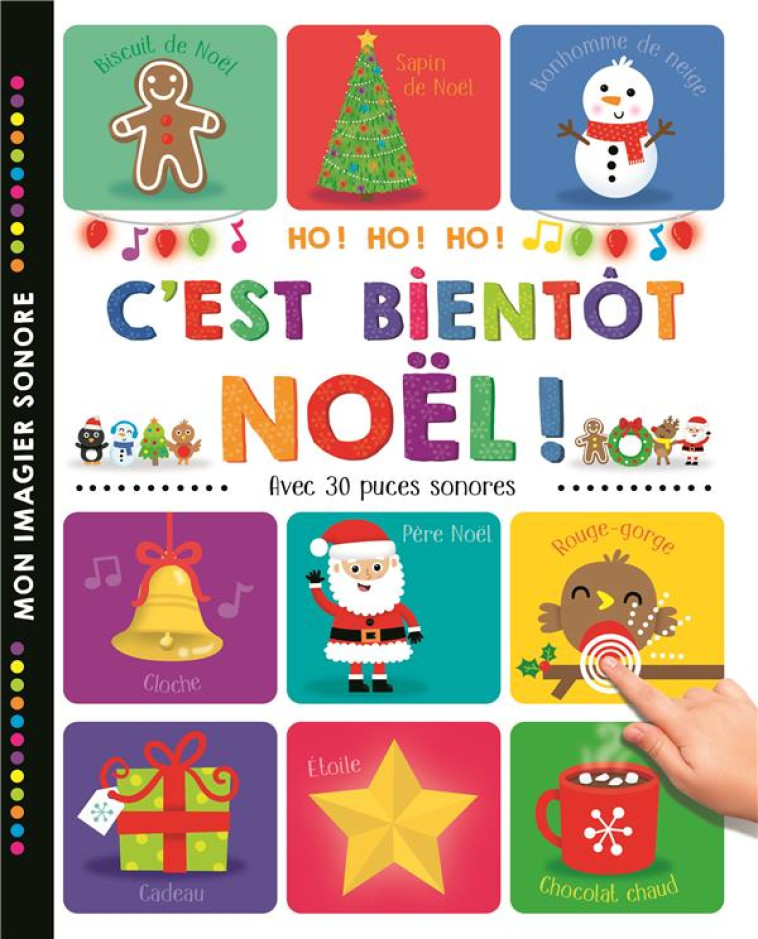 MON IMAGIER SONORE - C'EST BIENTOT NOEL ! - COLLECTIF - 1 2 3 SOLEIL