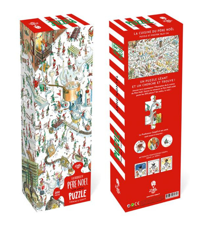 JEUX - A LA RECHERCHE DU PERE - PUZZLE GEANT A LA RECHERCHE DU PERE NOEL - CLEMENT LOIC - NC