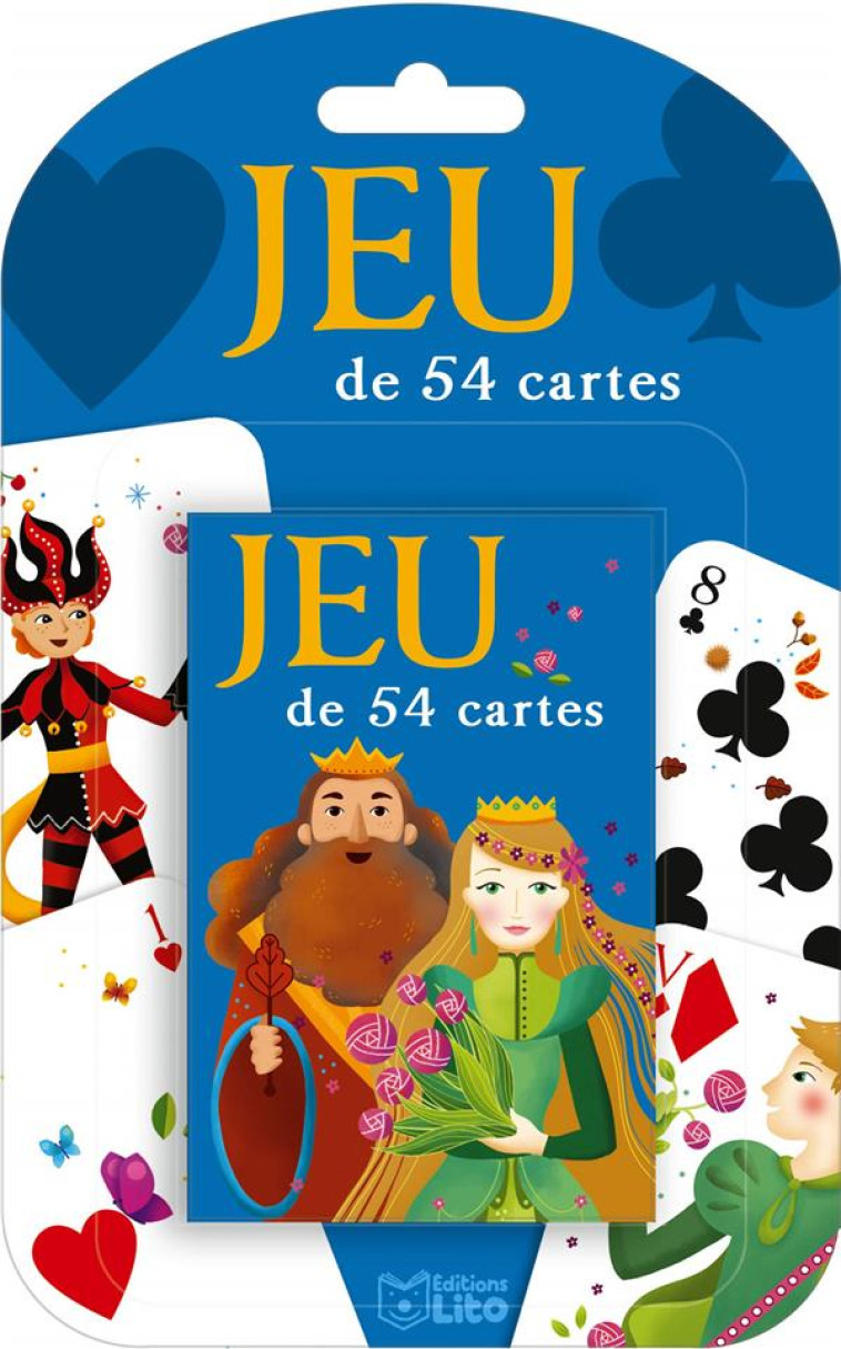 JEU DE 54 CARTES BLEU - XXX - NC