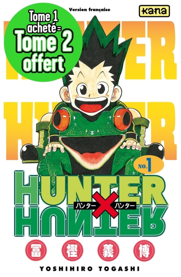 Pack 1+1 Hunter x Hunter (Tomes 1+2) - OP 1+1 2023 - XXX - KANA