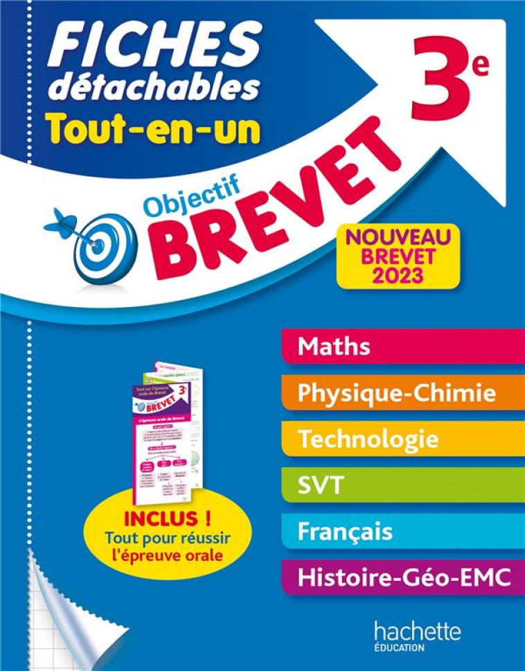 OBJECTIF BREVET FICHES TOUT-EN-UN 2023 - CLAMART/DESSAINT - HACHETTE