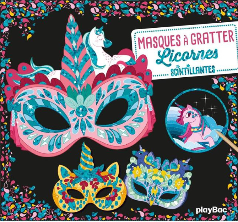 MASQUES A GRATTER - LICORNES - EDITION 2023 - LILI LA BALEINE - NC