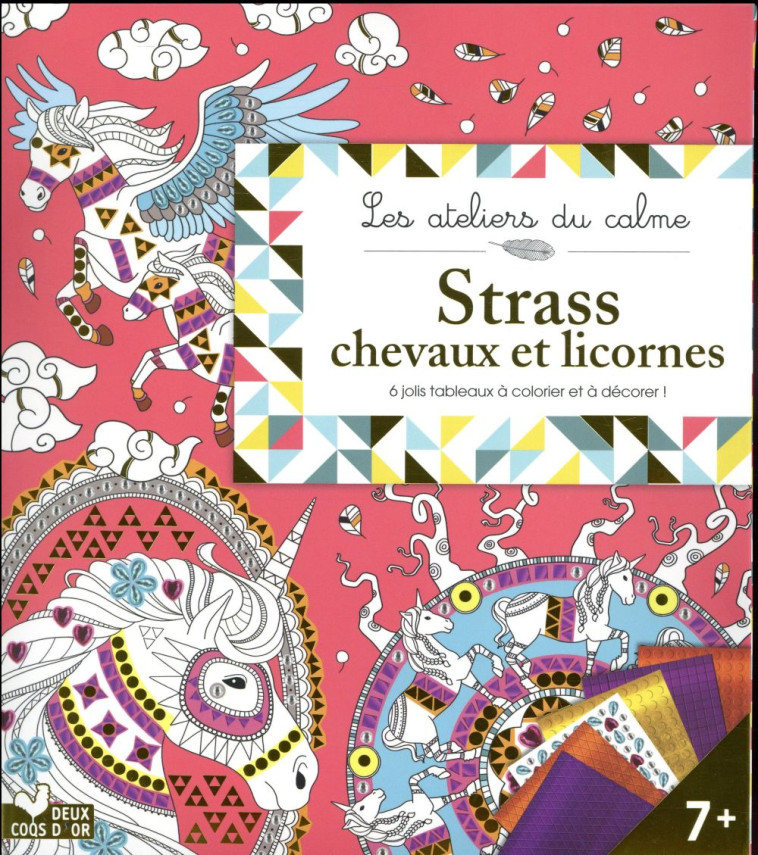 STRASS CHEVAUX ET LICORNES - BOITE AVEC ACCESSOIRES - SECHERET JESSICA - HACHETTE