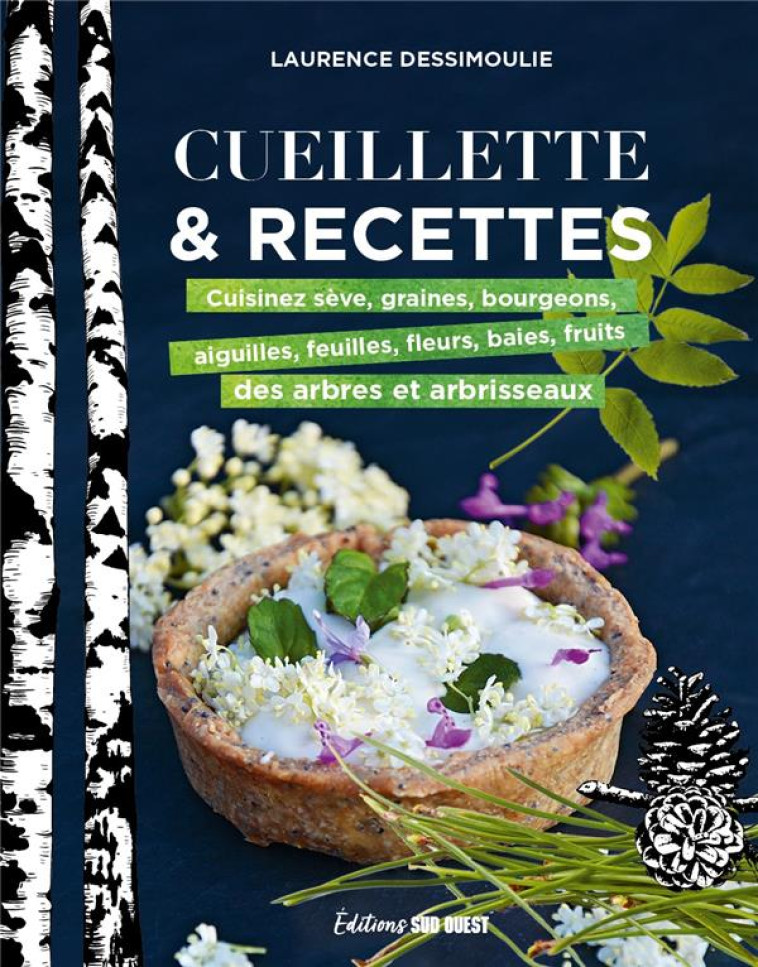 CUEILLETTE & RECETTES. CUISINEZ SEVE, GRAINES, BOURGEONS, AIGUILLES, FEUILLES FLEURS, BAIES, FRUITS - DESSIMOULIE LAURENCE - SUD OUEST