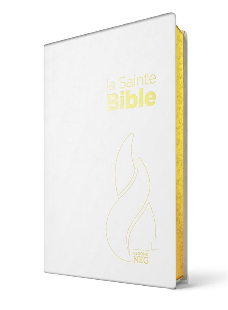 BIBLE SEGOND NEG COMPACTE - COUVERTURE SOUPLE TOILEE BLANCHE - 21 SEGOND - MAISON BIBLE