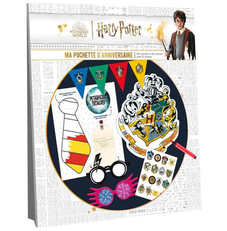 HARRY POTTER - MA POCHETTE D-ANNIVERSAIRE - DES ACTIVITES ET DES CADEAUX - PLAYBAC EDITIONS - NC