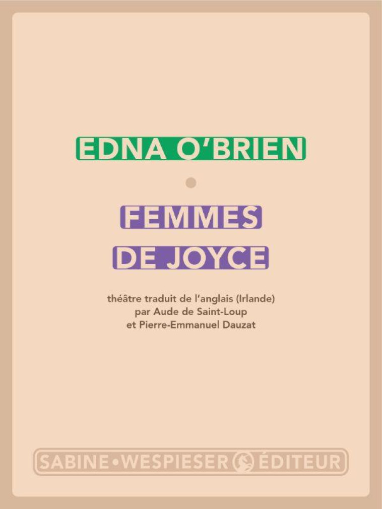 FEMMES DE JOYCE - O-BRIEN EDNA - SABINE WESPIESE