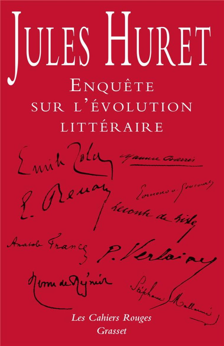 ENQUETE SUR L-EVOLUTION LITTERAIRE - HURET JULES - GRASSET