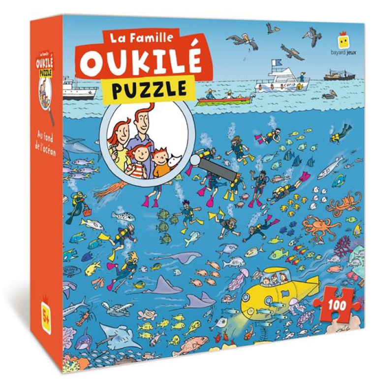 LA FAMILLE OUKILE PUZZLE AU FOND DE L-OCEAN - VEILLON BEATRICE - NC