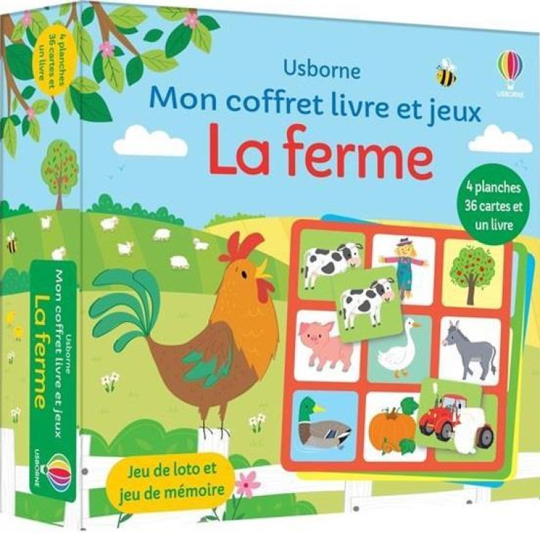 LA FERME - MON COFFRET LIVRE ET JEUX - NOLAN/LENZI - NC