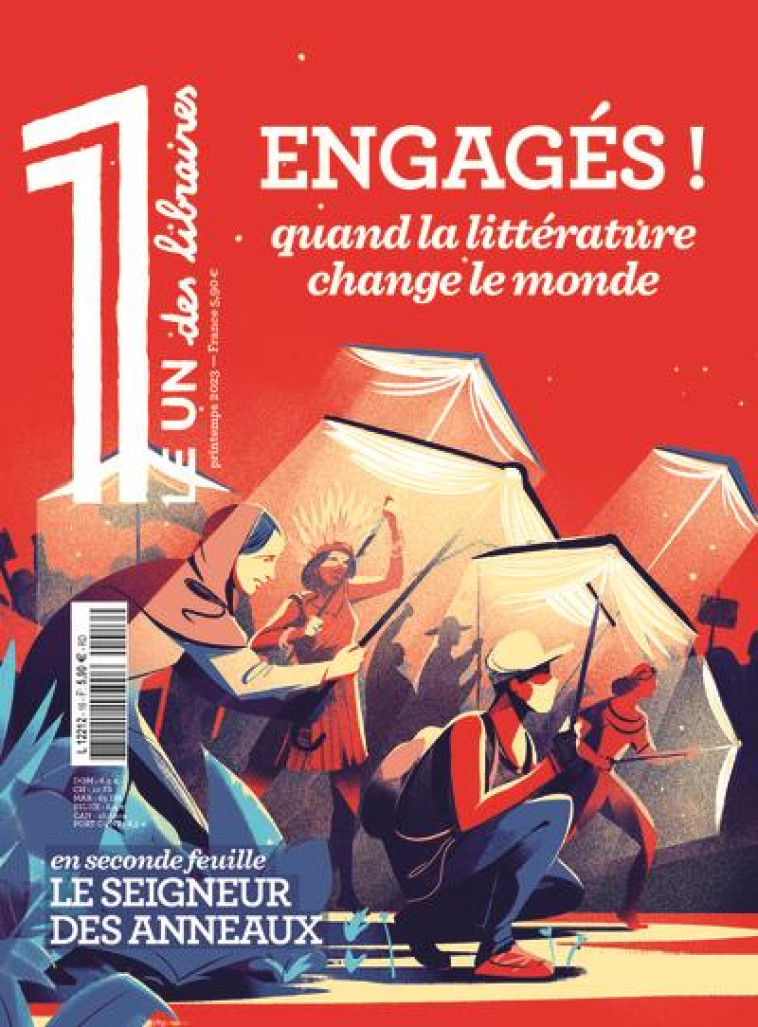 LE 1 DES LIBRAIRES - ENGAGES ! QUAND LA LITTERATURE CHANGE LE MONDE - BISSON/GAUDE/ORWELL - NC