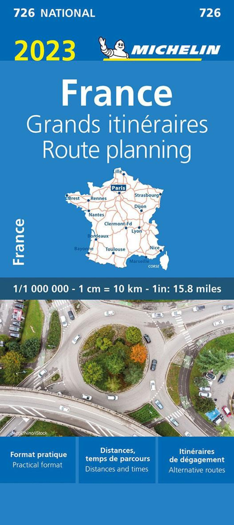 CARTE FRANCE GRANDS ITINERAIRES 2023 MICHELIN - XXX - MICHELIN