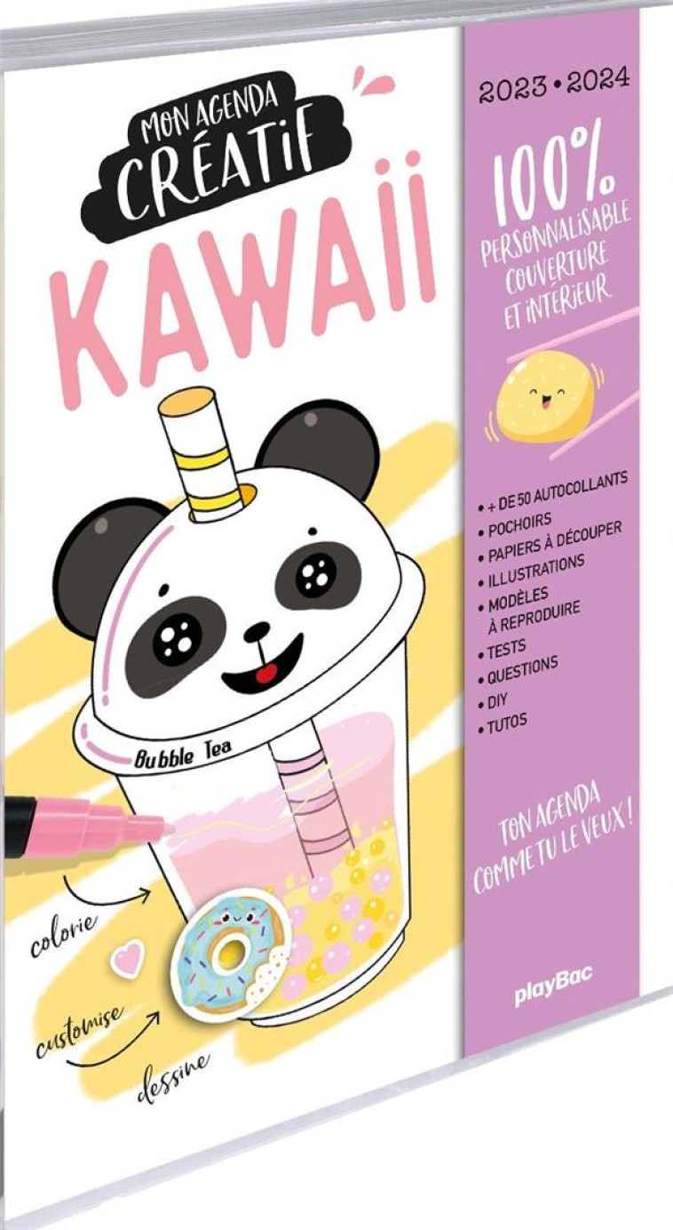 AGENDA SCOLAIRE DIY KAWAI 2023-2024 - XXX - NC