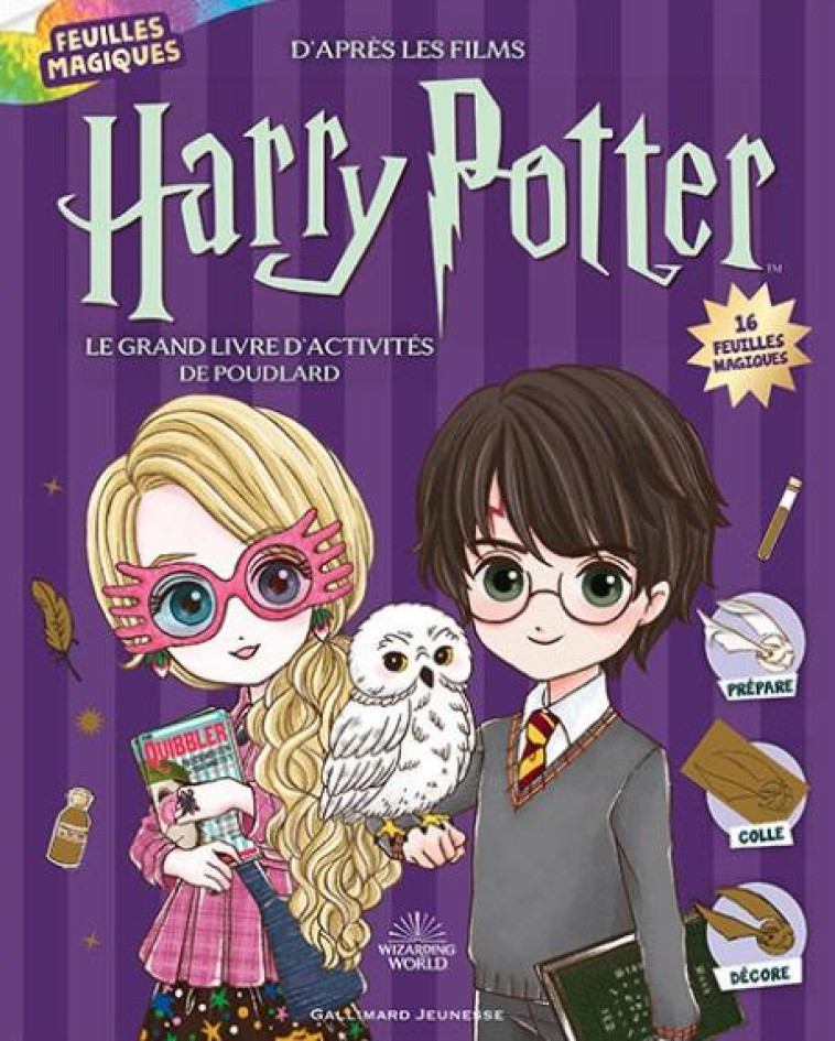 HARRY POTTER - LE GRAND LIVRE D-ACTIVITES DE POUDLARD - 16 FEUILLES MAGIQUES - COLLECTIF - NC