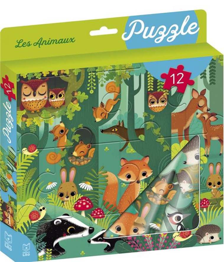 MA BOITE A PUZZLE 12P ANIMAUX - XXX - NC