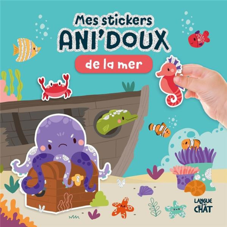 MES STICKERS ANI-DOUX DE LA MER - PILLOW/COLLECTIF - LANGUE AU CHAT