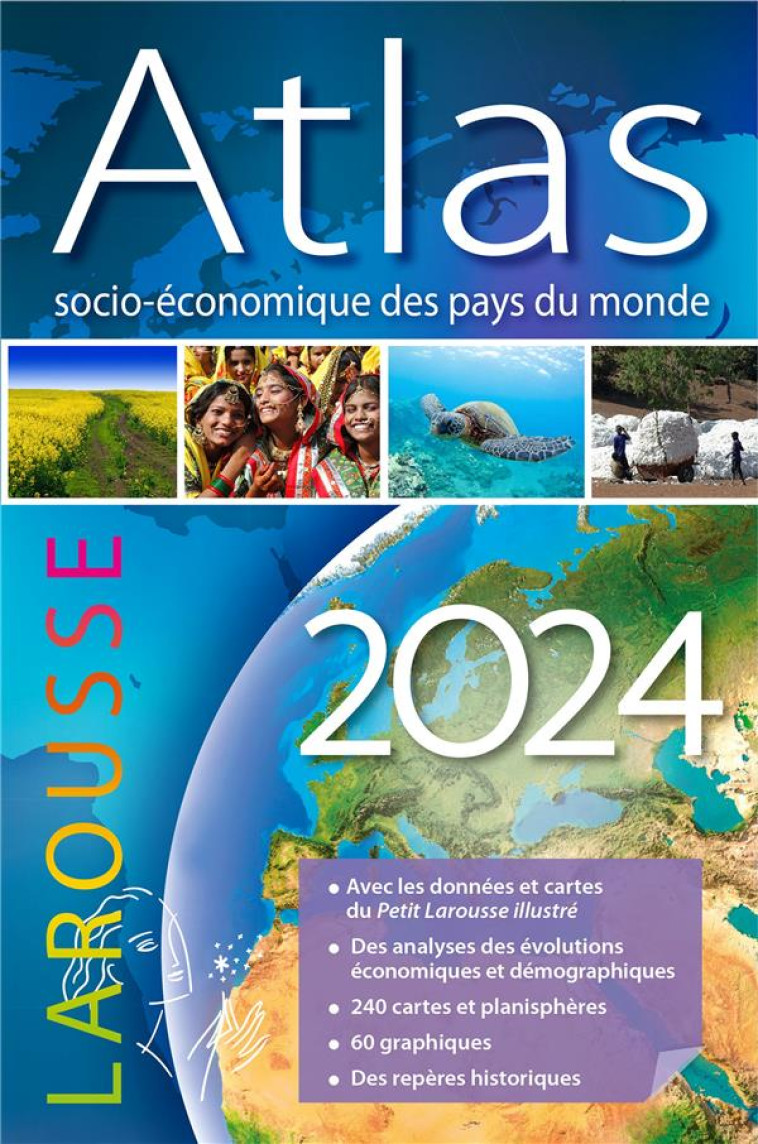 ATLAS SOCIO-ECONOMIQUE DES PAYS DU MONDE 2024 - PARLIER SIMON - LAROUSSE