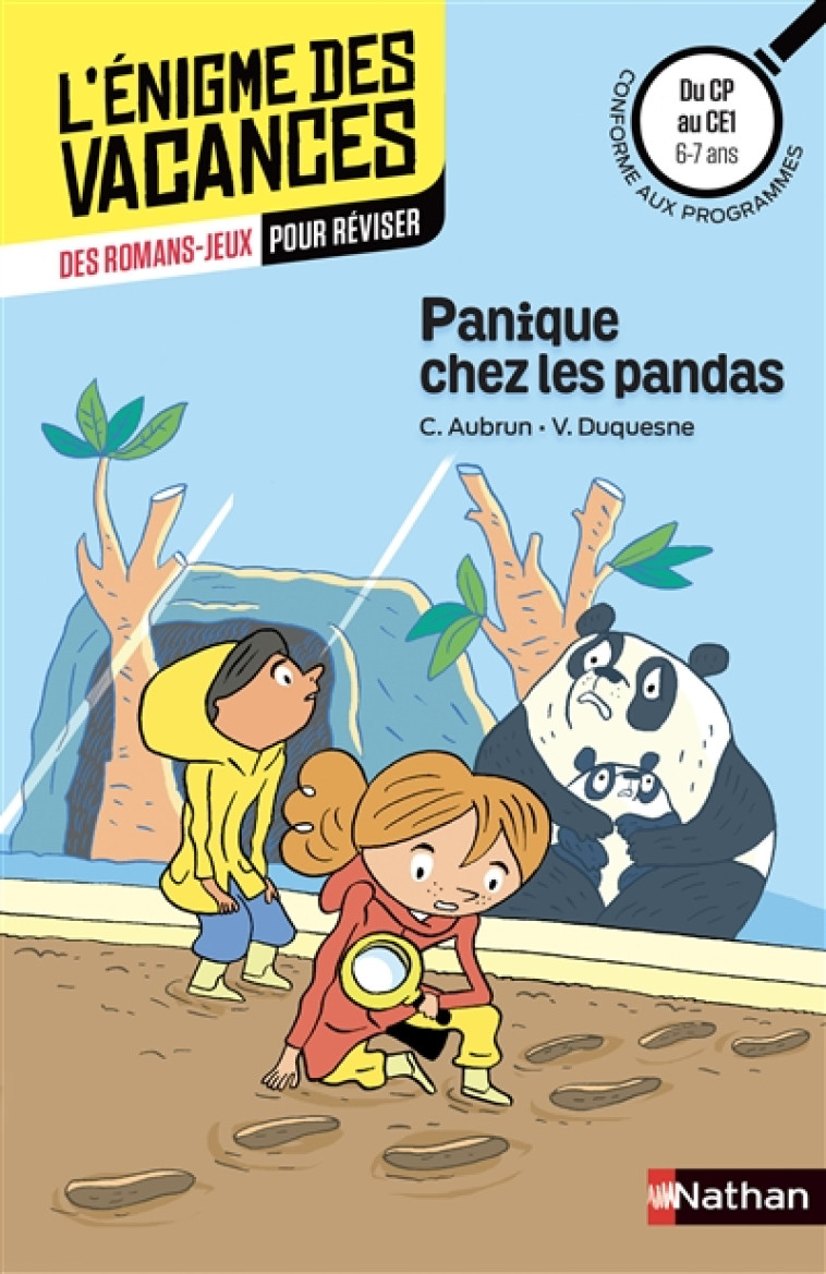 ENIGMES DES VACANCES CP-CE1 PANIQUE CHEZ LES PANDAS - AUBRUN/DUQUESNE - CLE INTERNAT