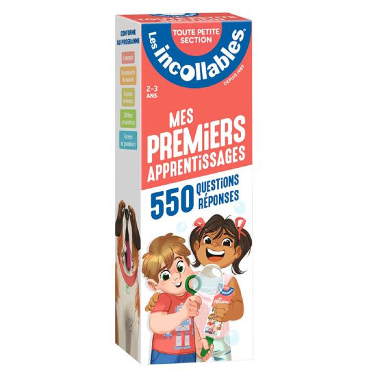 LES INCOLLABLES - MES PREMIERS APPRENTISSAGES - TOUTE PETITE SECTION - 2/3 ANS - 550 QUESTIONS REPON - PLAY BAC EDITIONS - PRISMA