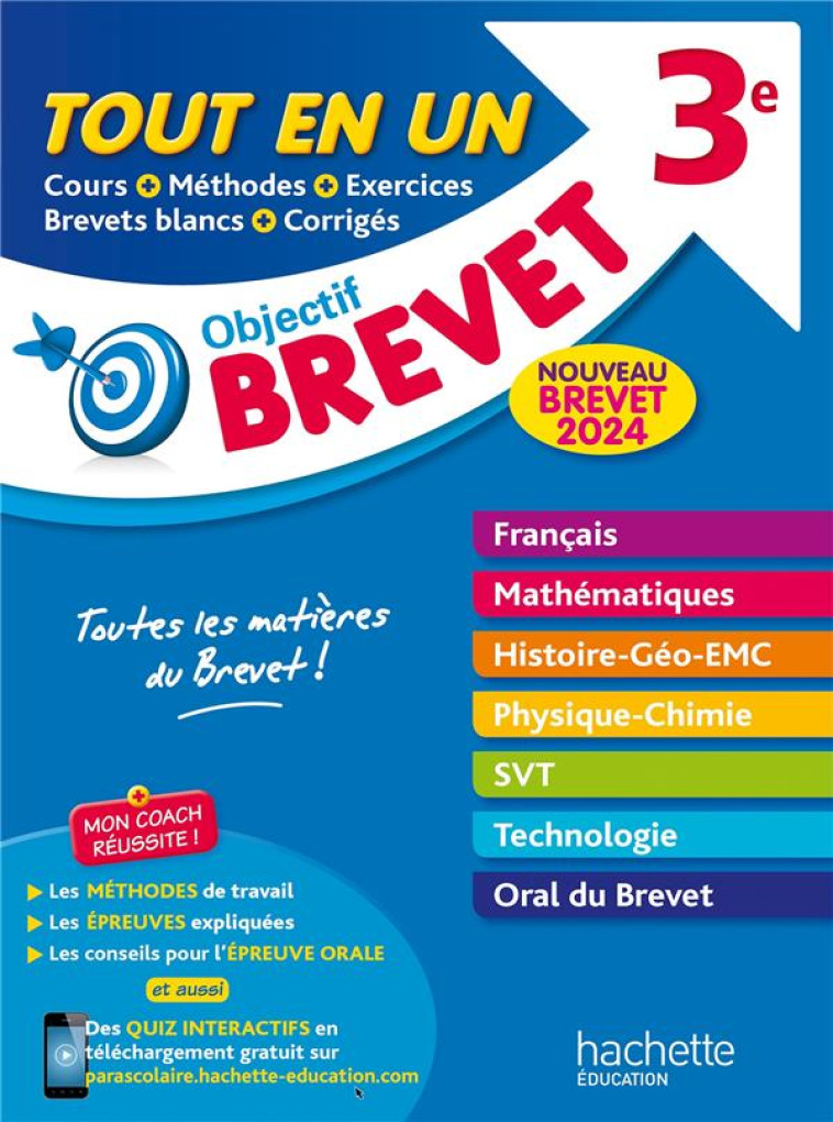 OBJECTIF BREVET TOUT-EN-UN 2024 - ROUSSEAU/LISLE - HACHETTE