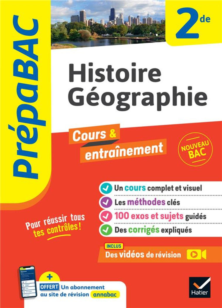 PREPABAC HISTOIRE-GEOGRAPHIE 2DE - NOUVEAU PROGRAMME DE SECONDE - CLAVEL/GAILLARD - HATIER SCOLAIRE