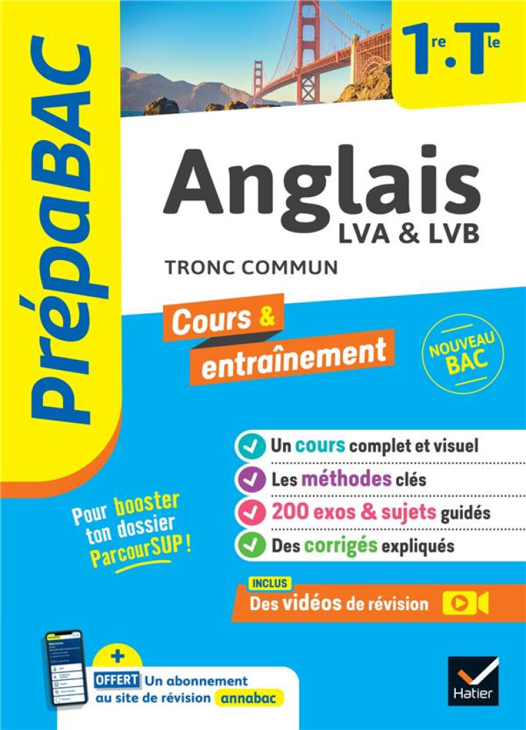 PREPABAC ANGLAIS 1RE/TLE - BAC 2024 - NOUVEAU PROGRAMME - BETHERY-DOSTES - HATIER SCOLAIRE