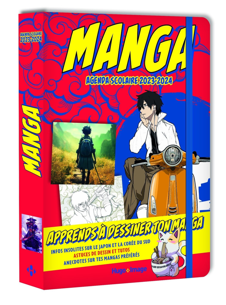 AGENDA APPRENDS À DESSINER DES MANGA 2023/24 -   - HUGO IMAGE