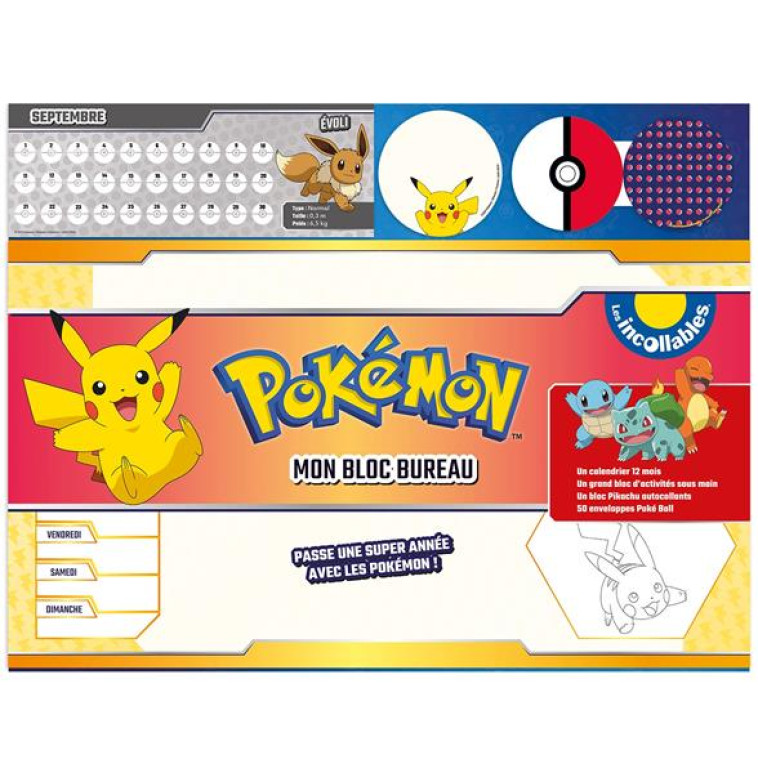 SET DE  BUREAU POKEMON - PLAYBAC EDITIONS - NC