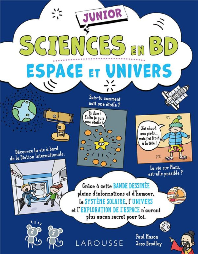 SCIENCES EN BD JUNIOR - ESPACE ET UNIVERS - COLLECTIF - LAROUSSE