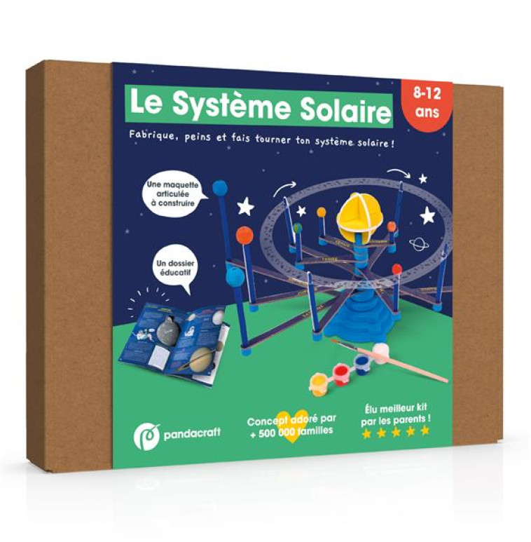 LE SYSTEME SOLAIRE - KIT LUDO-EDUCATIF 8-12 ANS - FABRIQUE ET PEINS TON SYSTEME SOLAIRE ARTICULE - XXX - NC