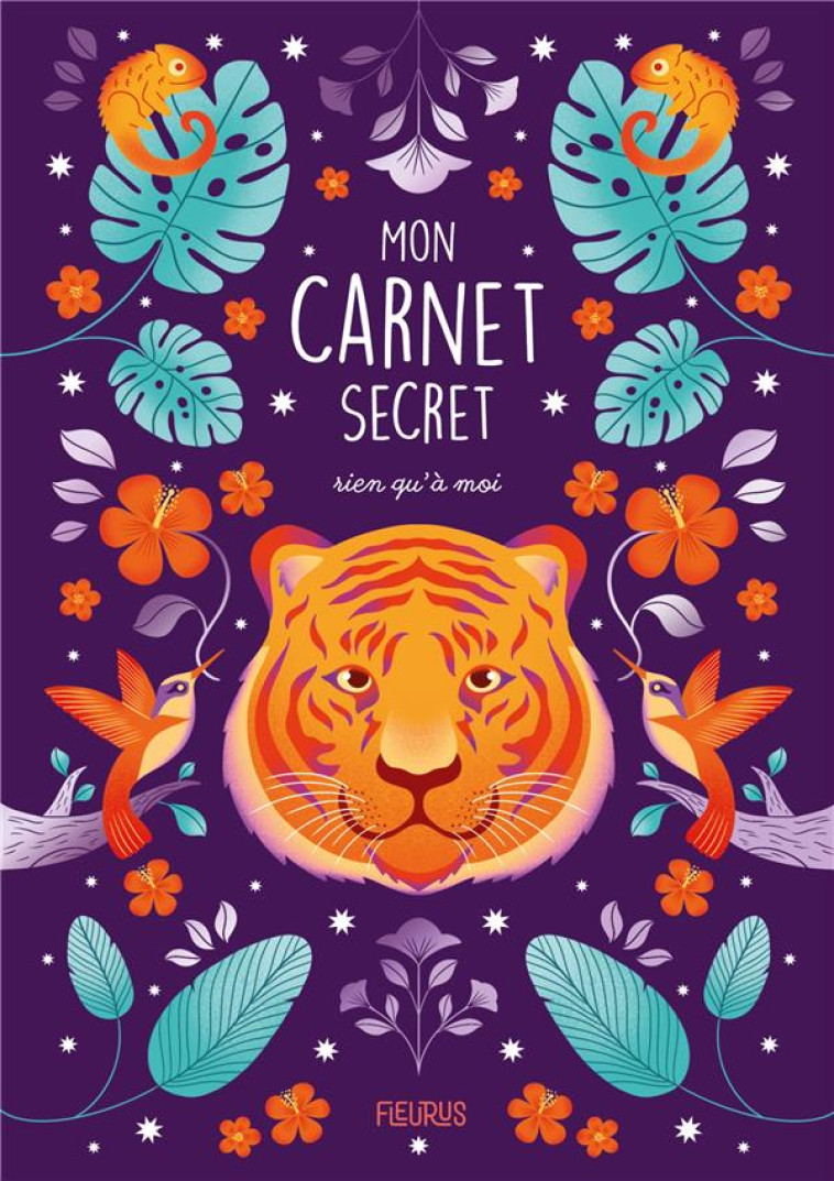 MON CARNET RIEN QU-A MOI, POUR MES SECRETS ET MES ENVIES - TIGRE - BLANC MARION - NC