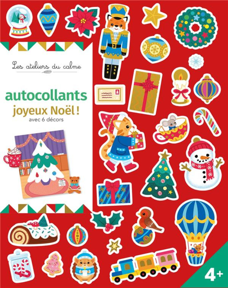 AUTOCOLLANTS JOYEUX NOEL ! AVEC 6 DECORS - FABRE LEA - NC