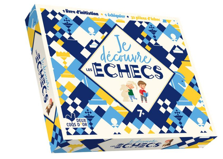 JE DECOUVRE LES ECHECS - COFFRET AVEC PLATEAU DE JEU ET METHODE D-APPRENTISSAGE - JAKOBOWICZ/MESSANA - HACHETTE