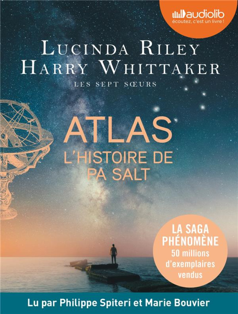 ATLAS, L-HISTOIRE DE PA SALT - LES SEPT SOEURS, TOME 8 - LIVRE AUDIO 2 CD MP3 - RILEY/WHITTAKER - AUDIOLIB