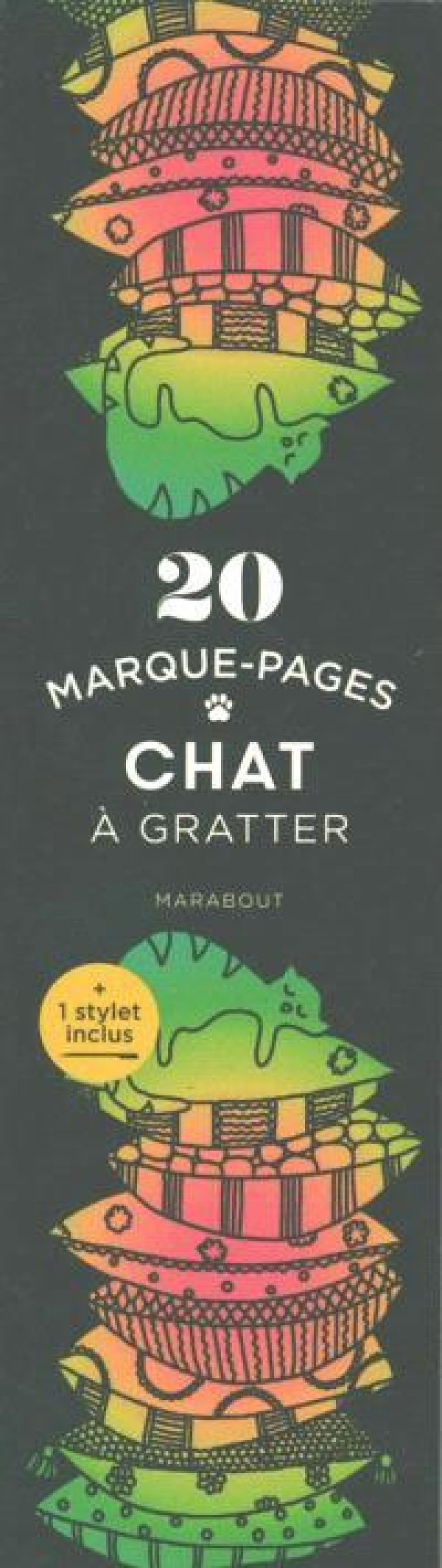 MARQUE-PAGES A GRATTER CHAT - COLLECTIF - MARABOUT