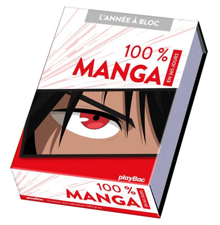 CALENDRIER 100% MANGA EN 365 JOURS - L-ANNEE A BLOC - COLLECTIF - PRISMA