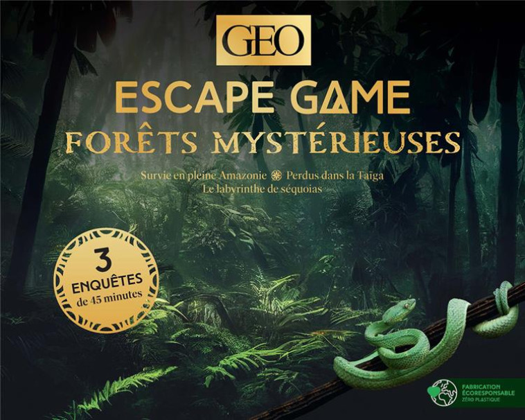 ESCAPE GAME GEO - FORETS MYSTERIEUSES - COLLECTIF - FEMME ACTUELLE