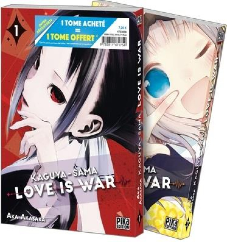 KAGUYA-SAMA: LOVE IS WAR PACK OFFRE DECOUVERTE T01 ET T02 - AKASAKA AKA - PIKA