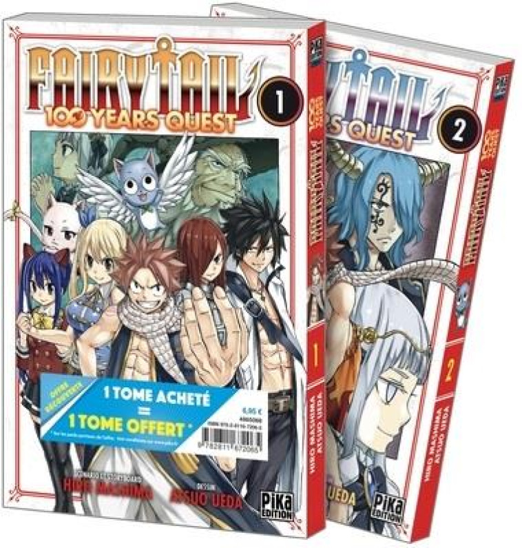 FAIRY TAIL - 100 YEARS QUEST PACK OFFRE DECOUVERTE T01 ET T02 - UEDA/MASHIMA - PIKA