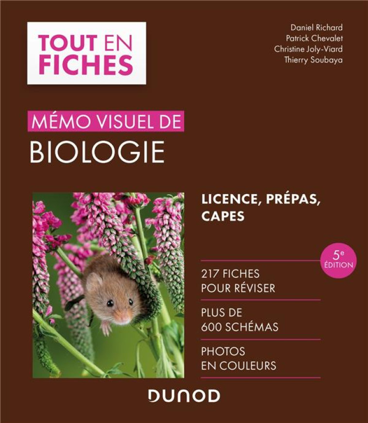 BIOLOGIE VEGETALE : MEMO VISUEL DE BIOLOGIE (5E EDITION) - JOLY-VIARD, CHRISTINE  - DUNOD